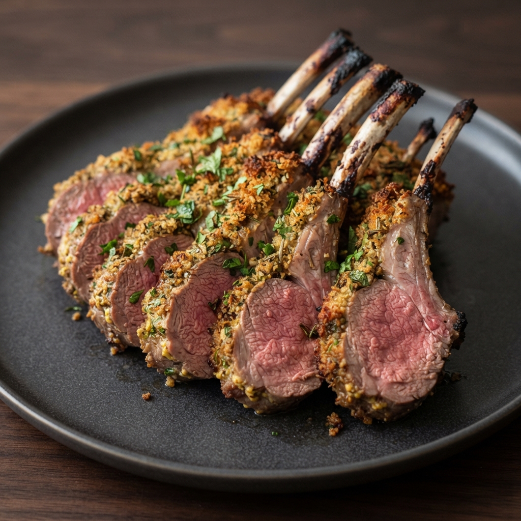 Panko-Herb Crusted Rack of Lamb