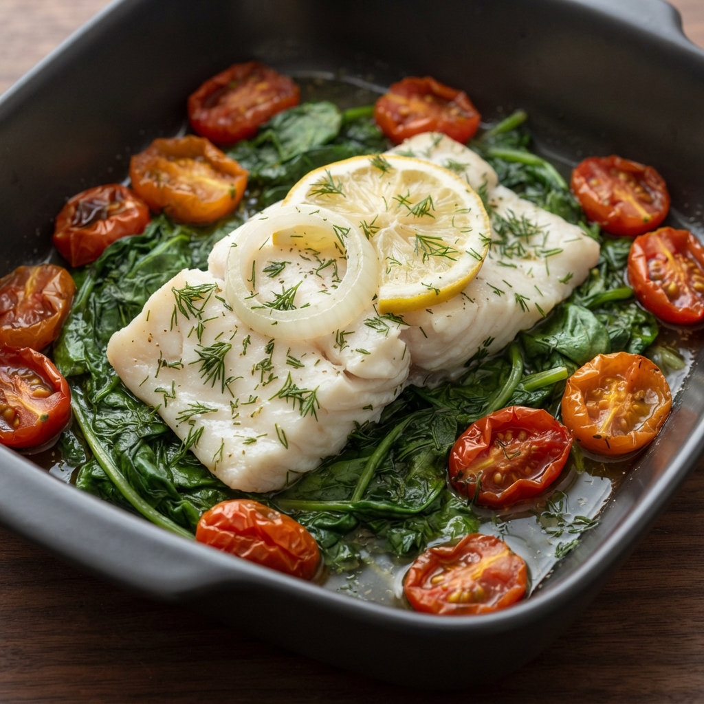 Baked One-Pan Rockfish