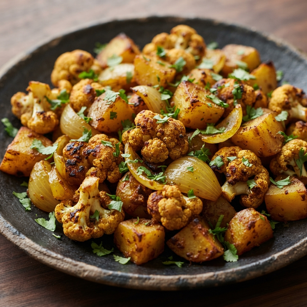 Roasted Indian-Spiced Vegetables