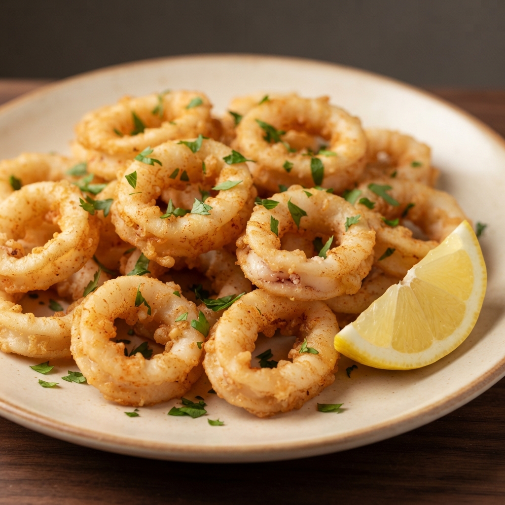 Crispy Fried Calamari Rings