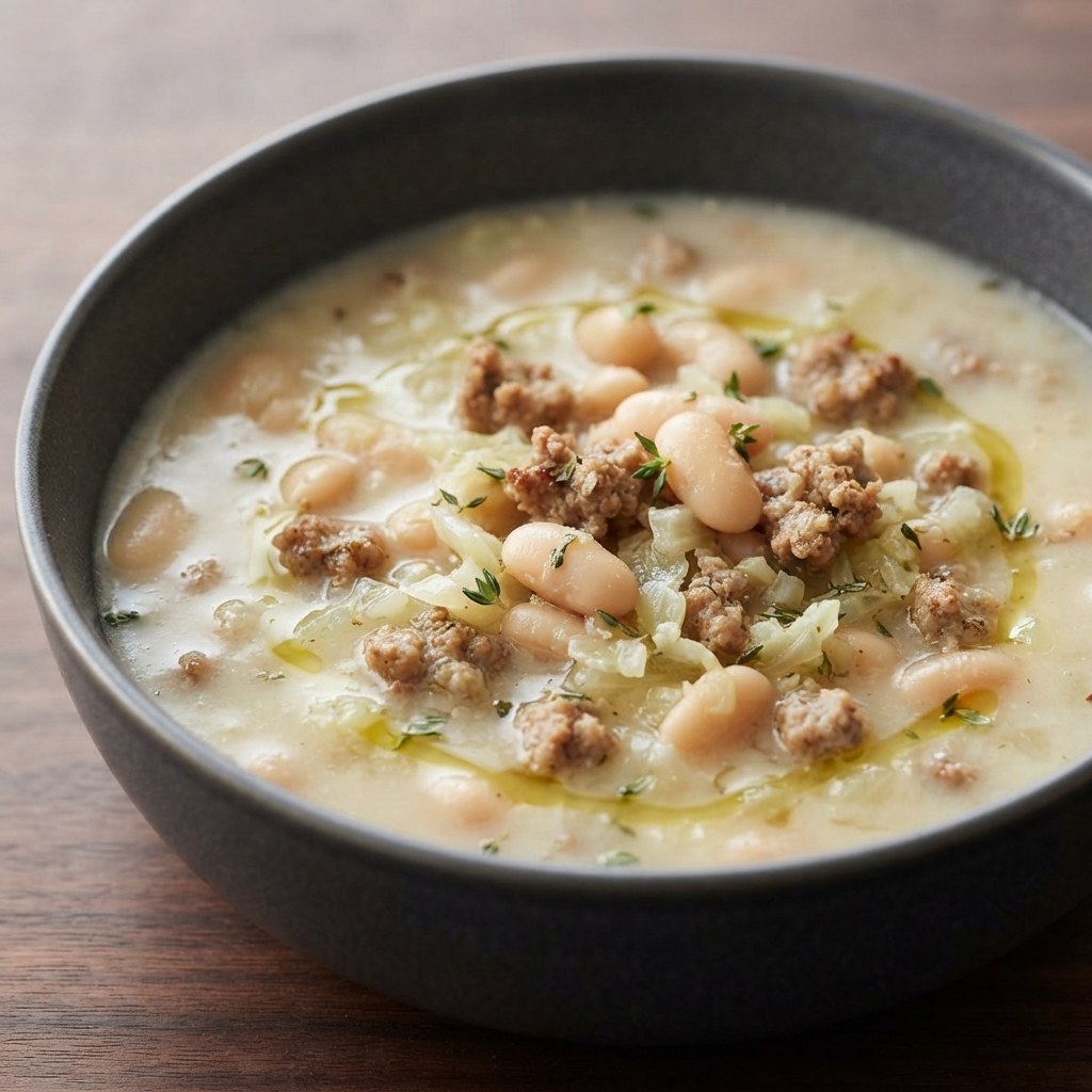 Silky Cannellini Bean Soup