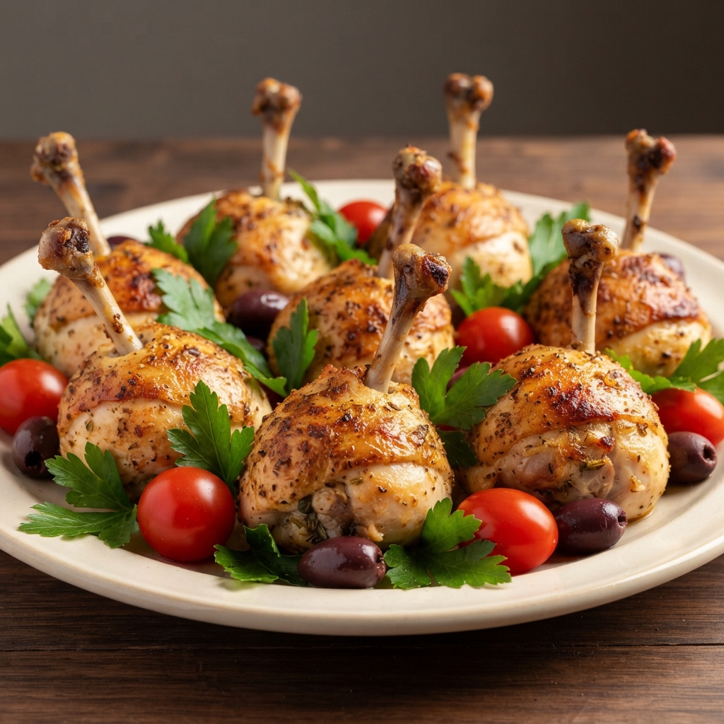 Mediterranean Chicken Lollipops