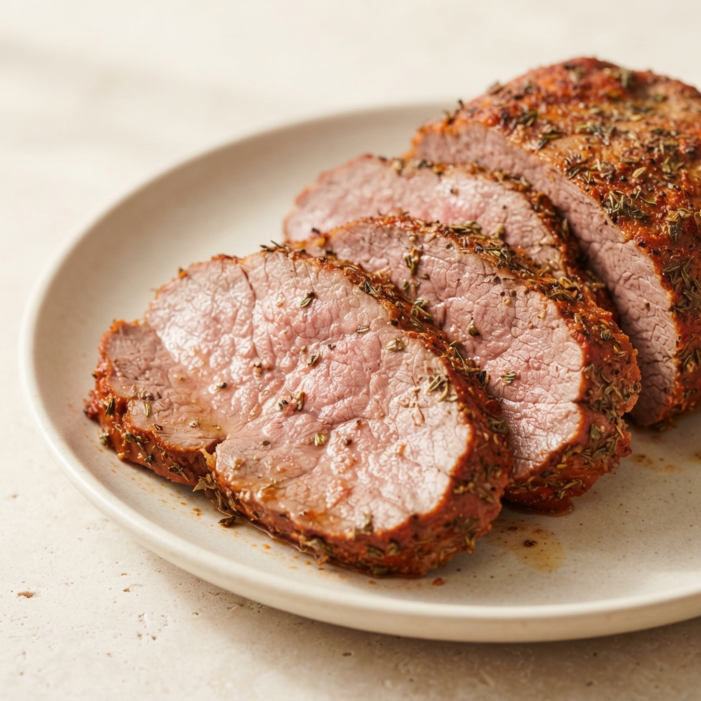 Herb-Crusted Sirloin Tip Roast