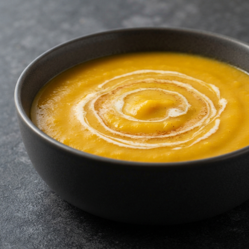 Ginger-Kissed Carrot Soup with Butternut