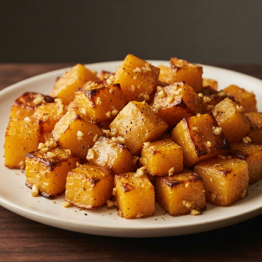 Roasted Butternut Squash with Garlic