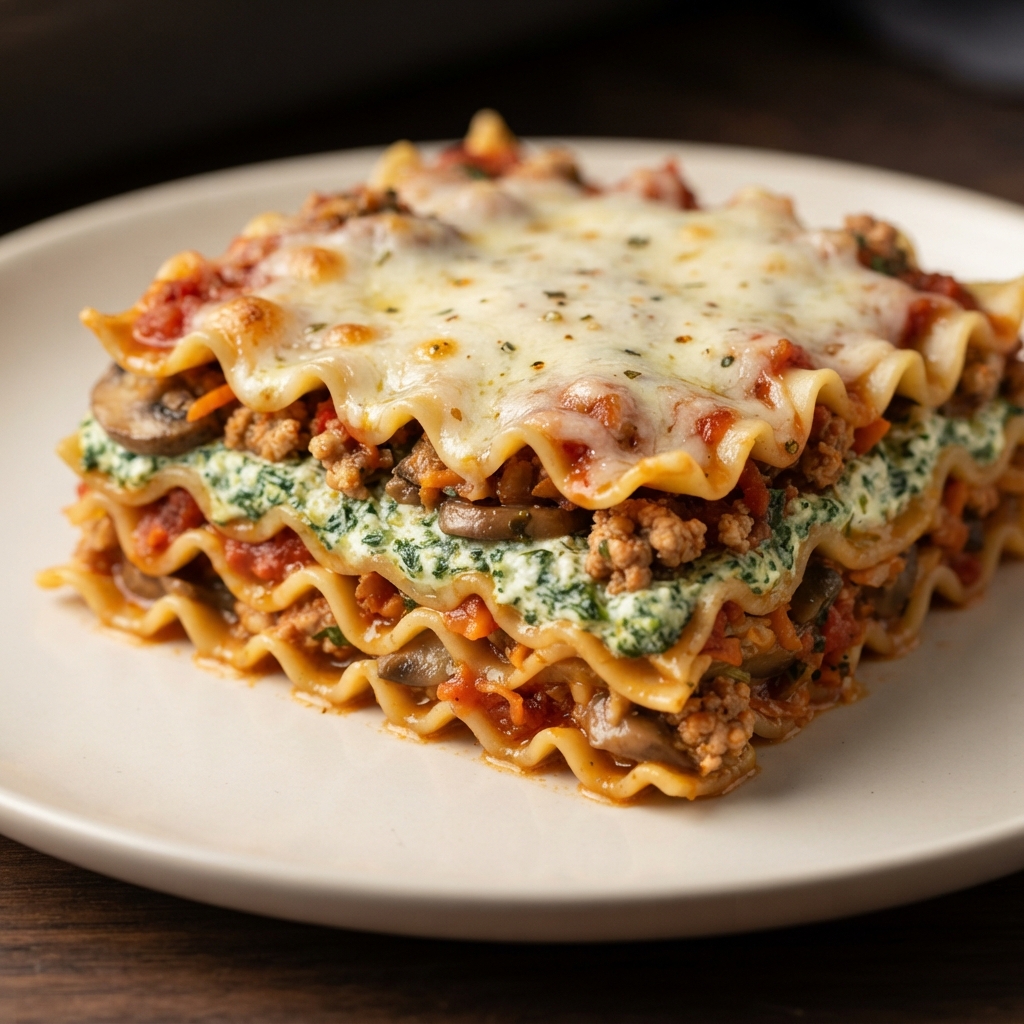 Lightened-Up Turkey and Spinach Lasagna
