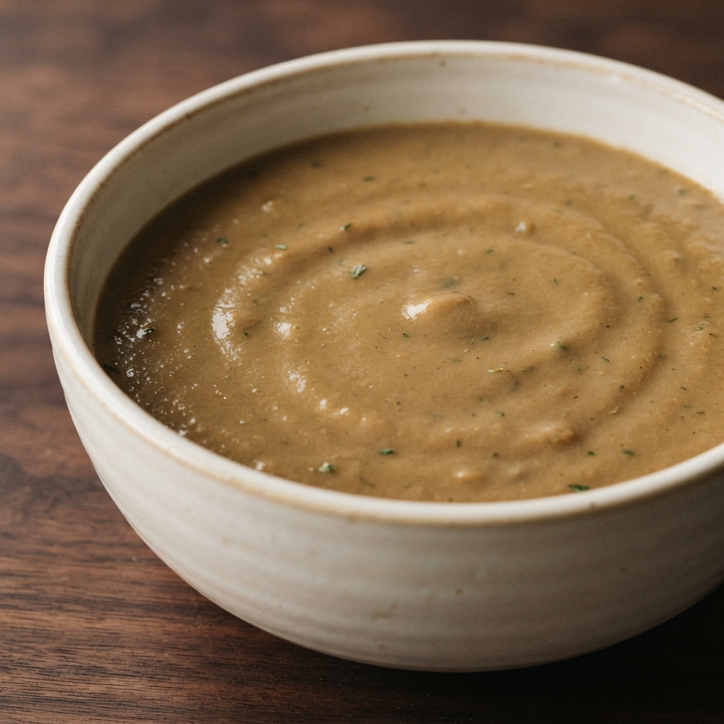 Roasted Mushroom and Sunchoke Bisque