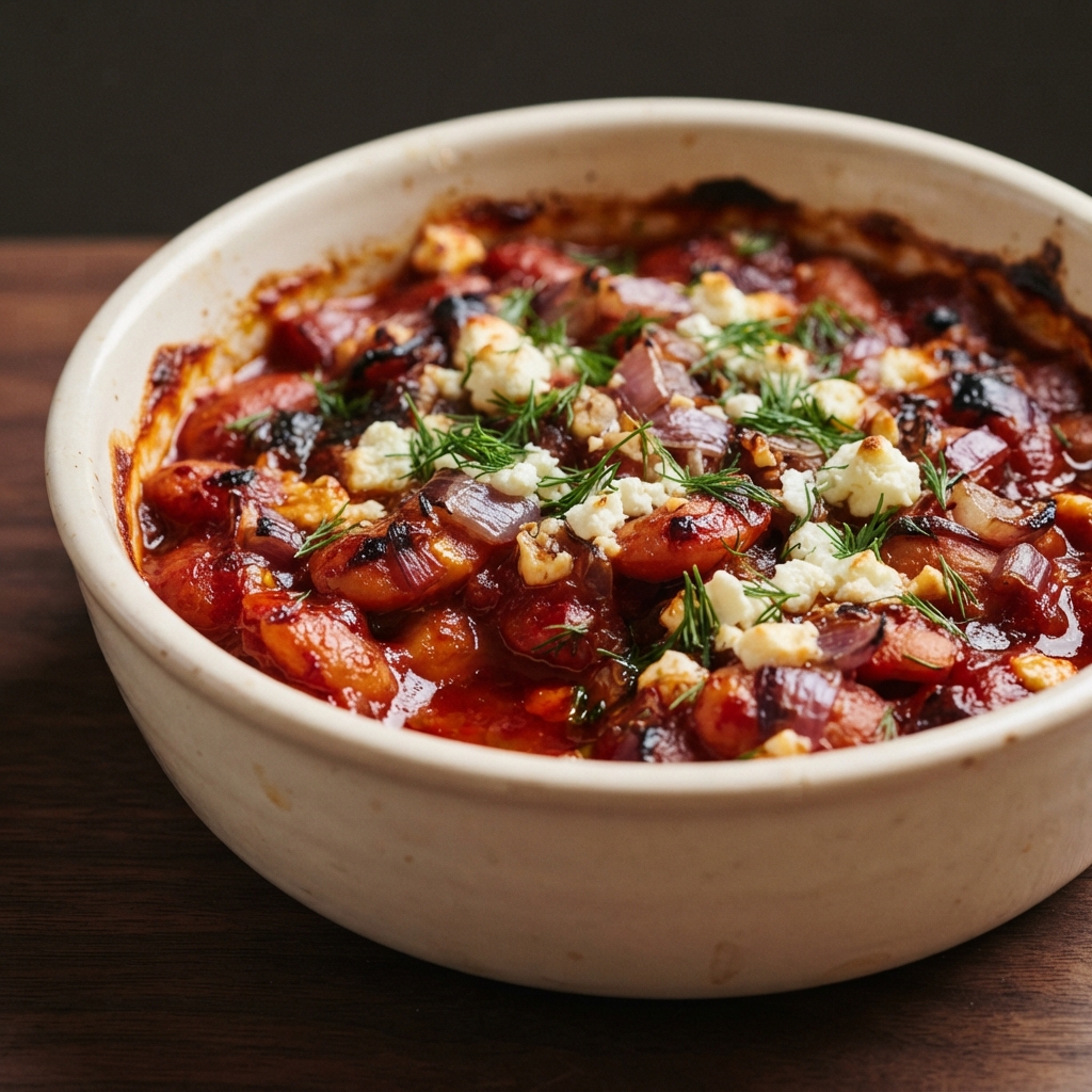 My Big Fat Greek Baked Beans