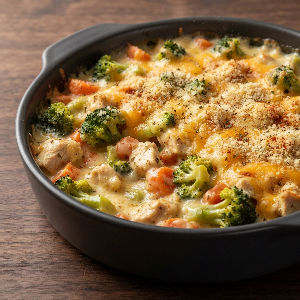 Chicken and Broccoli Cheddar Casserole