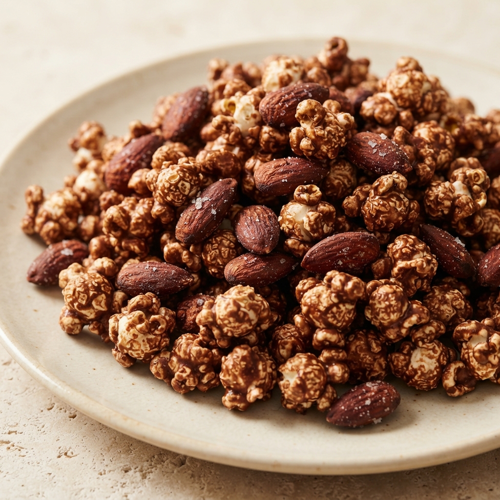 Chocolate-Almond Crunch Popcorn