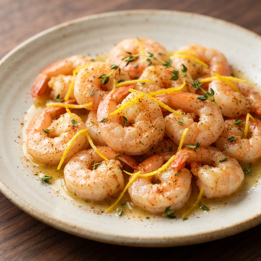 Sous Vide Lemon-Butter Shrimp