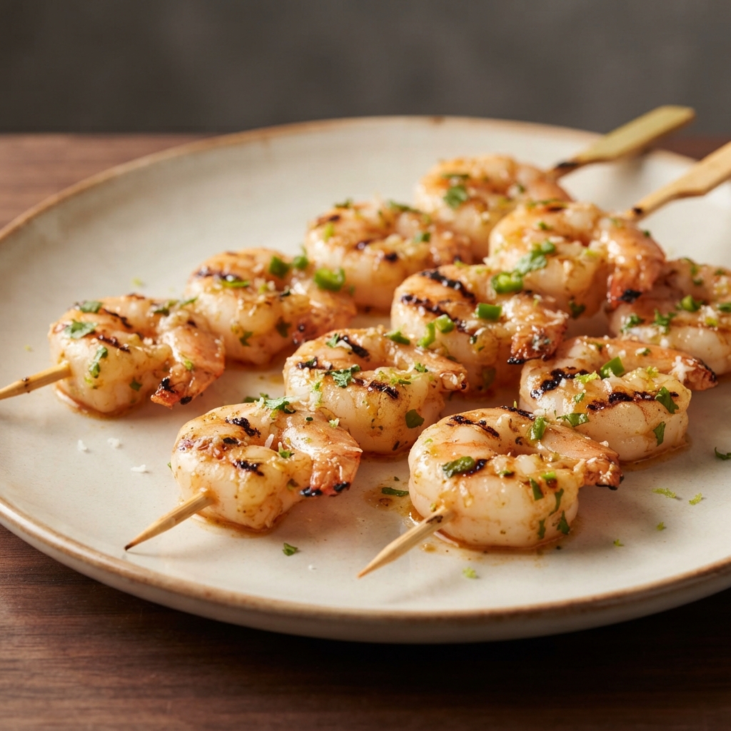 Spicy Coconut and Lime Grilled Shrimp