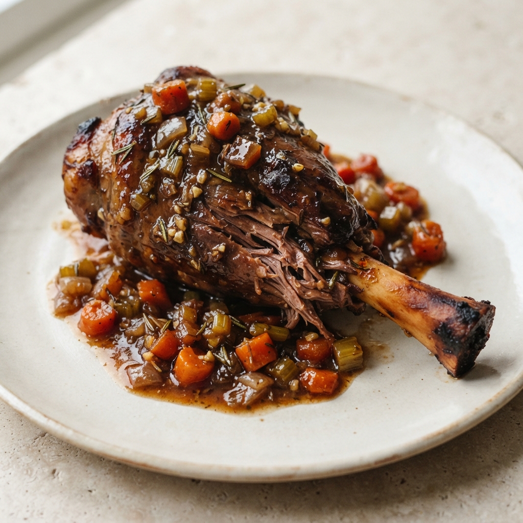 Ale-Braised Lamb Shanks