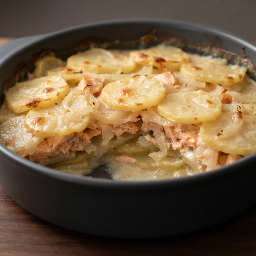 Mom’s Baked Salmon and Potatoes Casserole