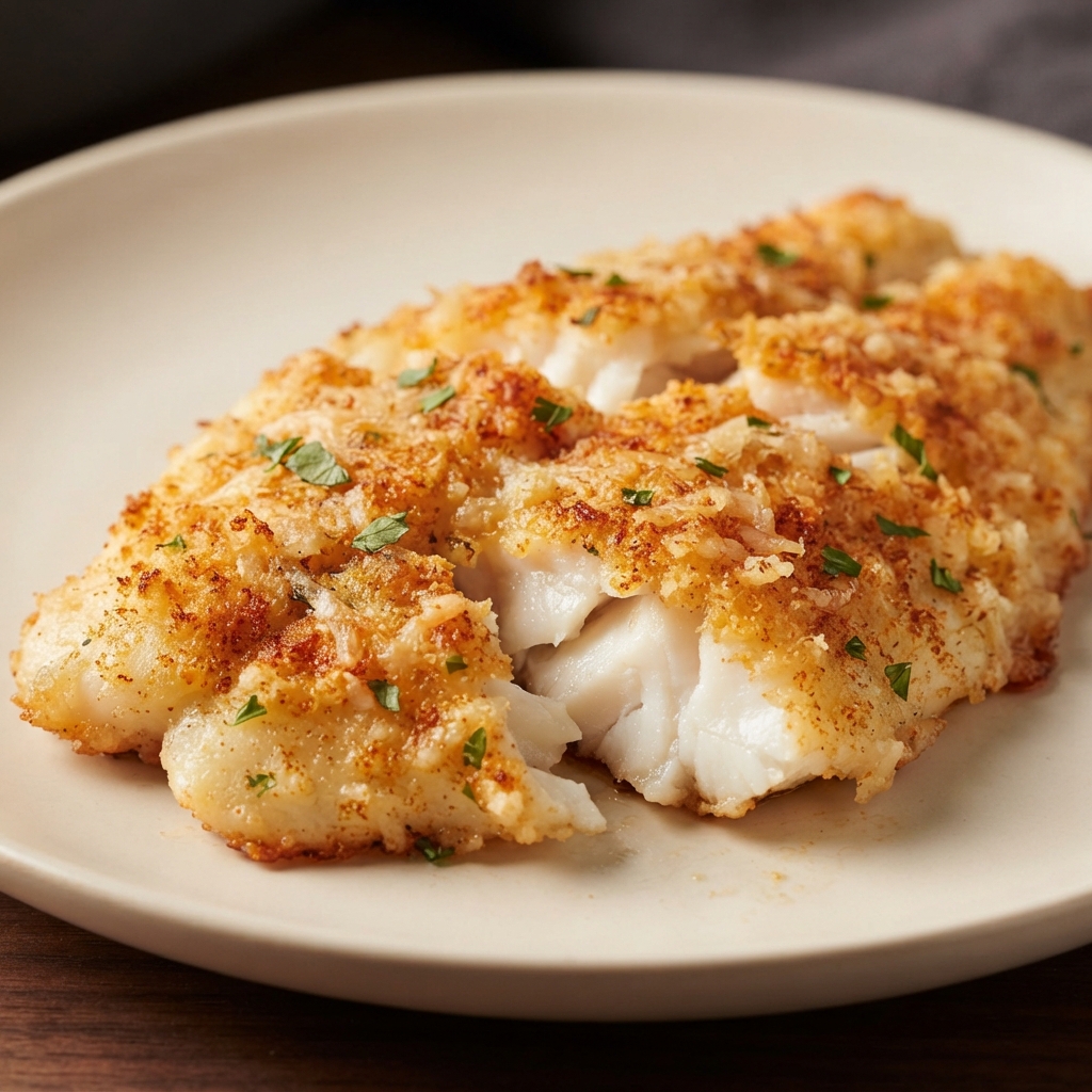 Parmesan Crusted Tilapia Fillets