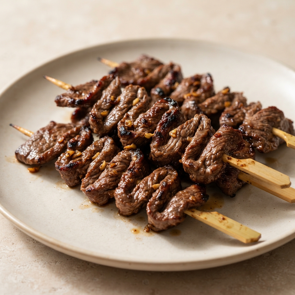 Sweet Teriyaki Beef Skewers