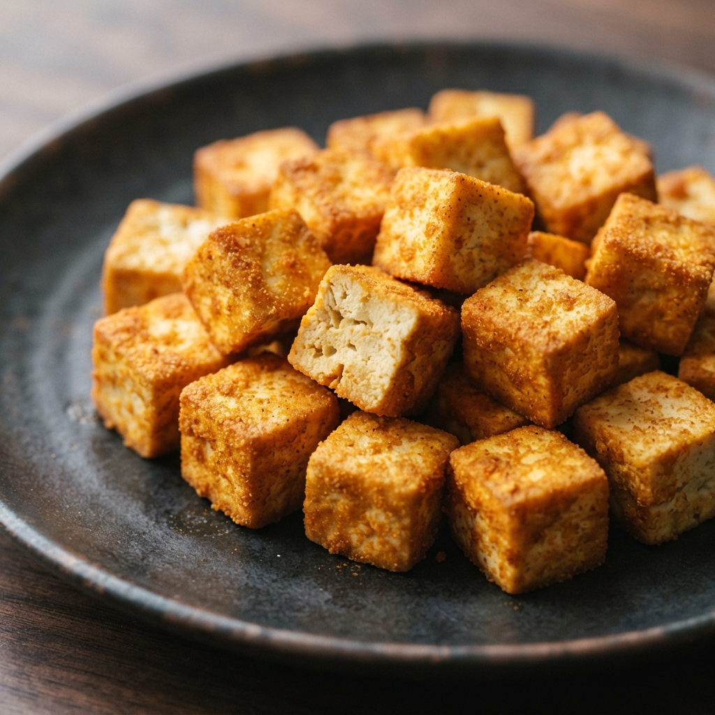 Crispy Air-Fried Tofu Bites