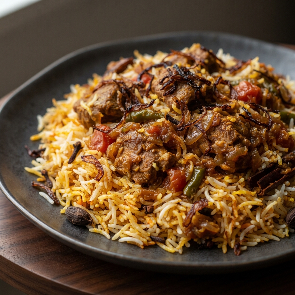 Gosht Biryani with Lamb