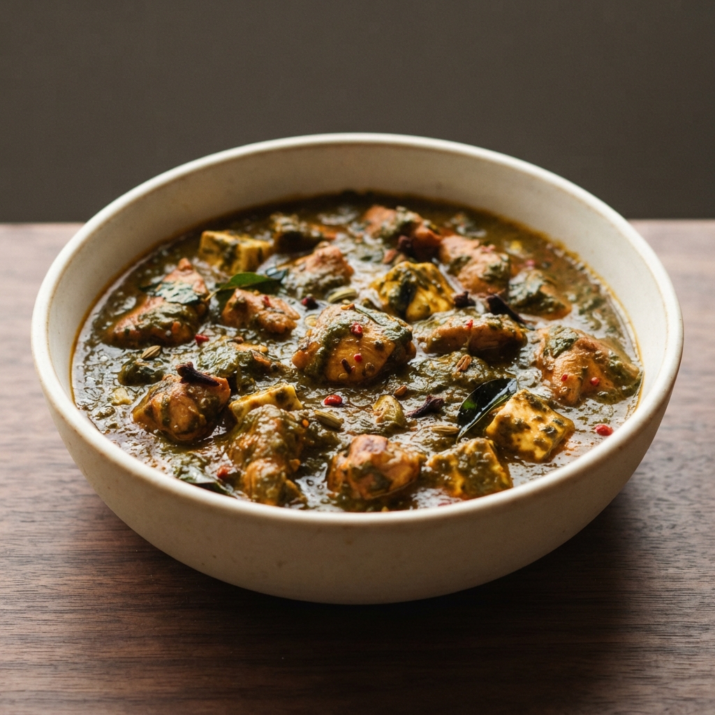Chicken Saag with Paneer