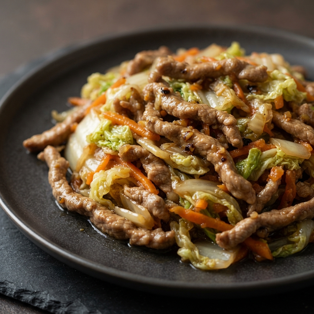 Weeknight Moo Shu Pork
