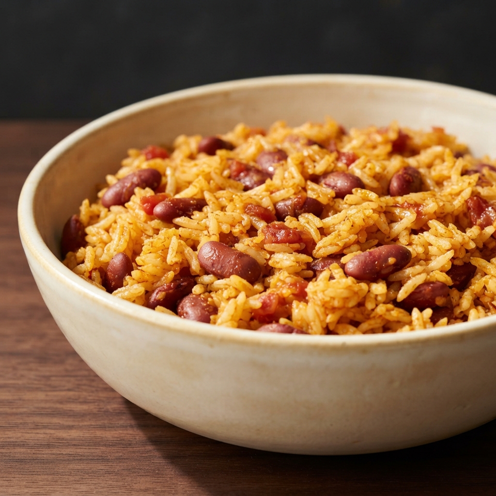 Oven-Baked Rice with Beans
