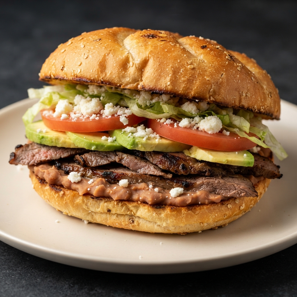 Mexican Steak Torta