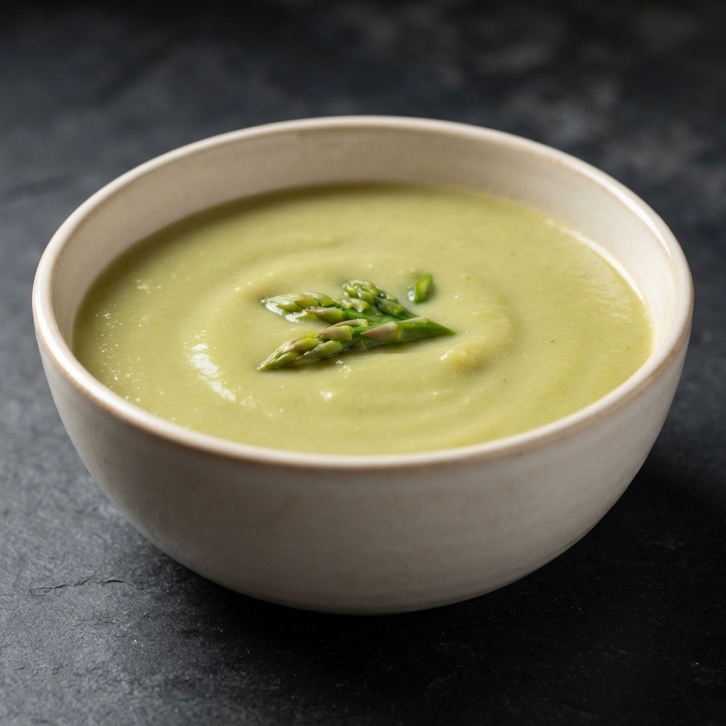 Creamy Asparagus and Rice Soup