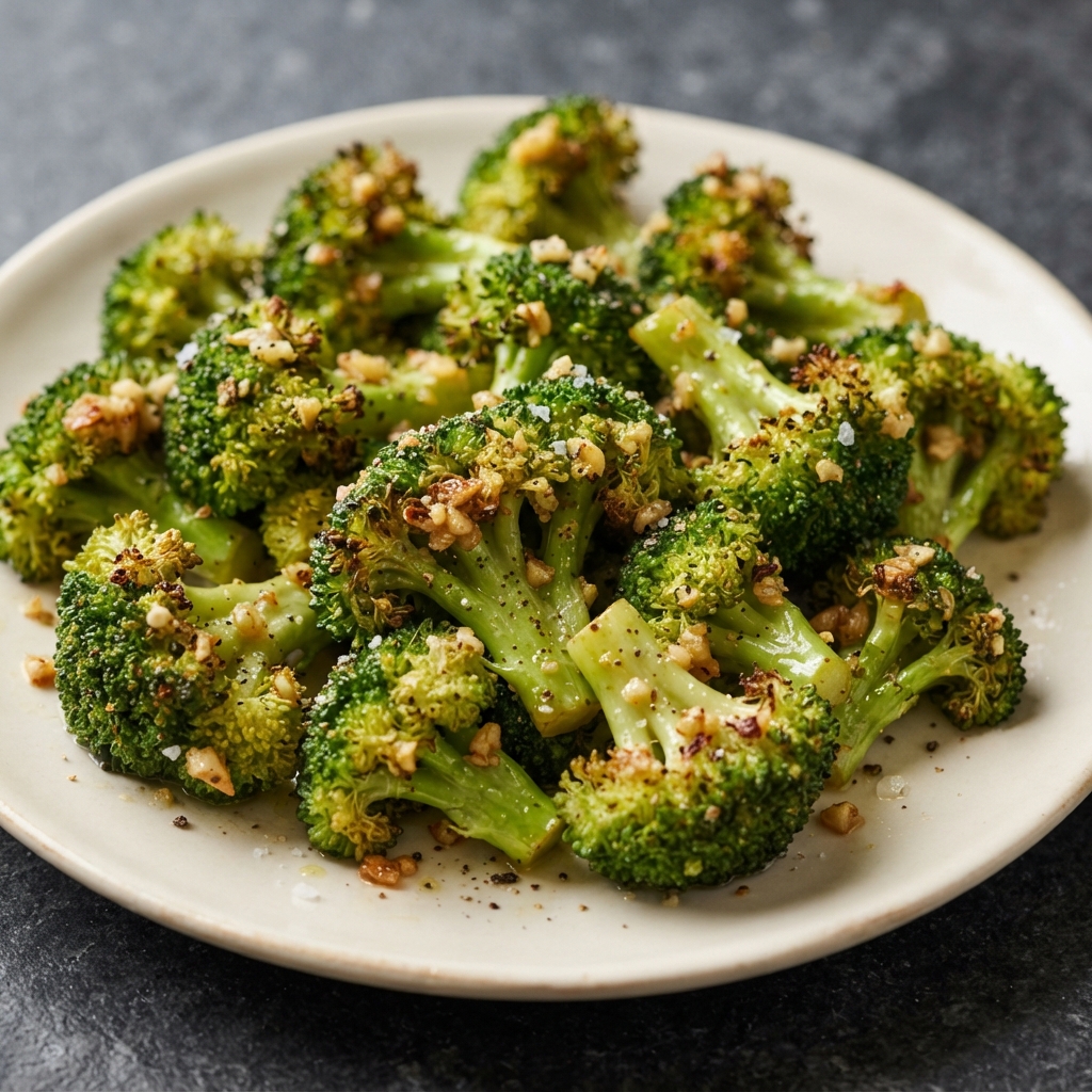Roasted Garlic Lemon Broccoli
