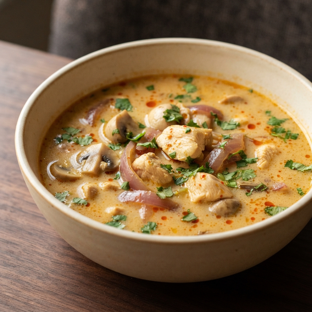 Thai-Style Spicy Chicken Coconut Soup