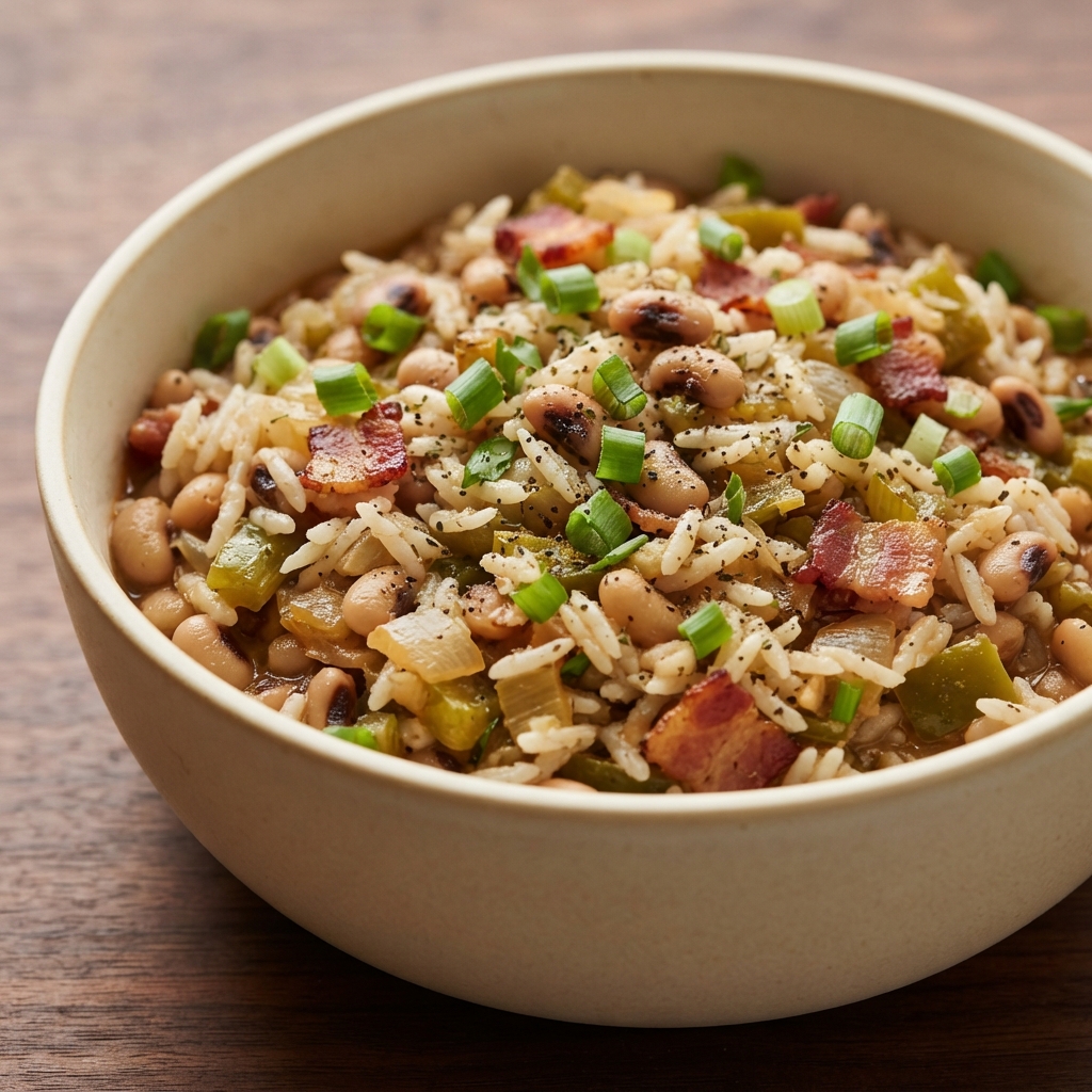 Weeknight Hoppin’ John with Black-Eyed Peas