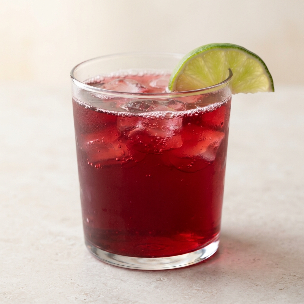 Fizzy Hibiscus Lime Refresher