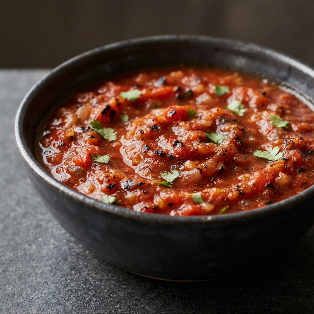 Drunken Roasted Salsa