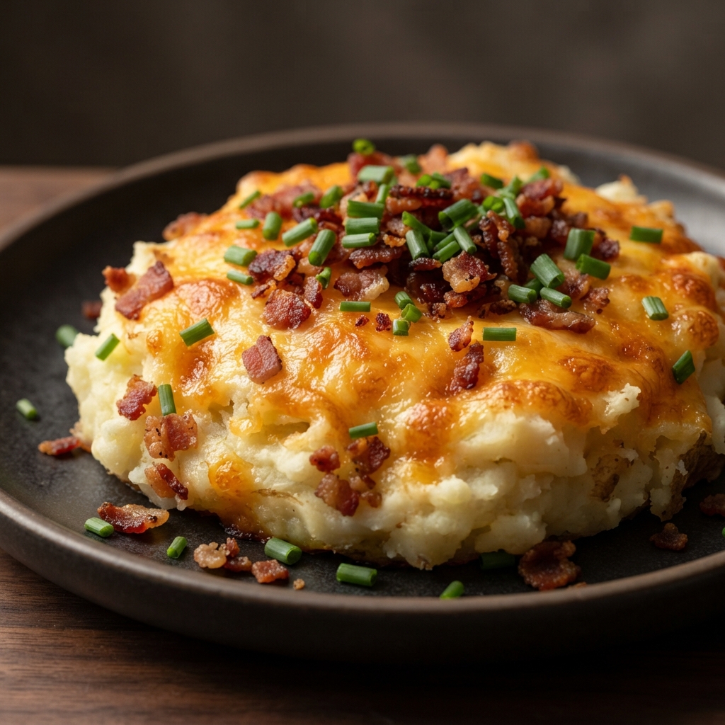 Loaded Twice-Baked Potato Bake with Bacon