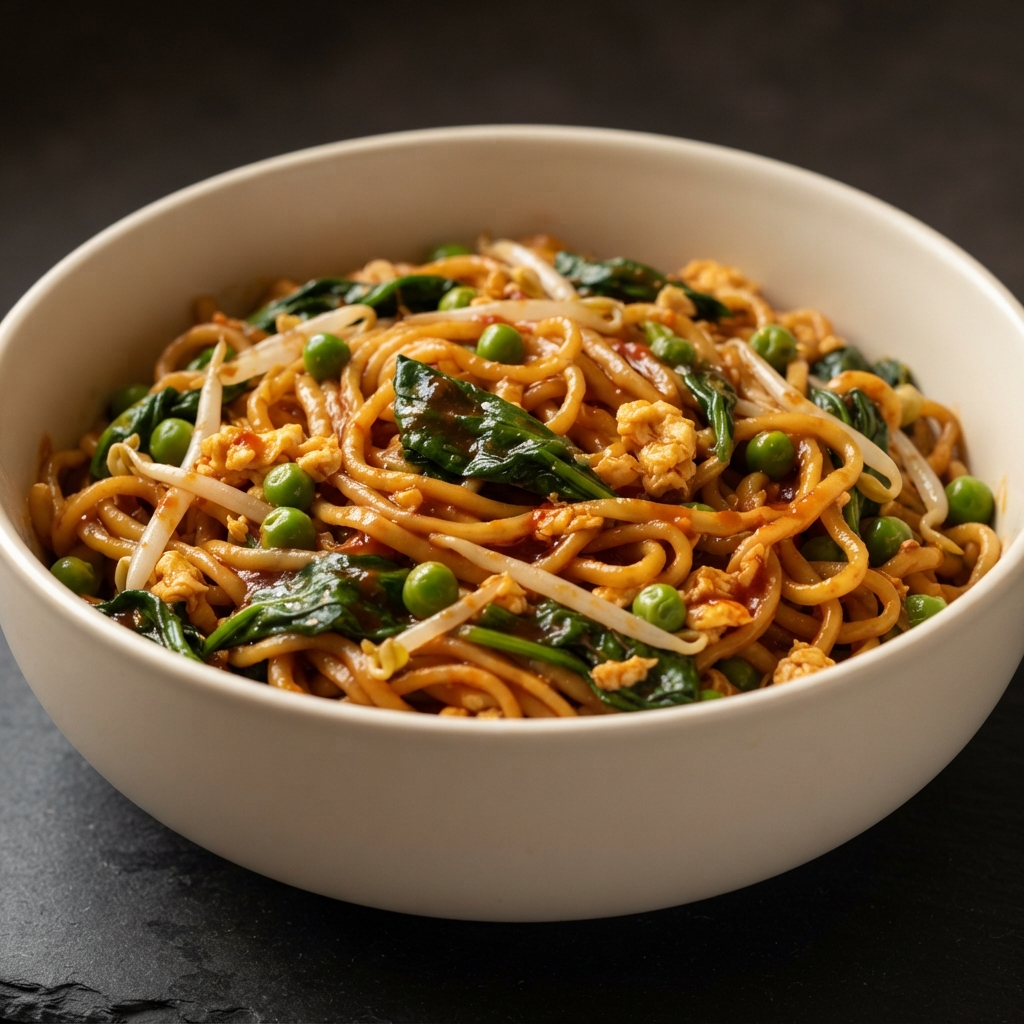 Malaysian-Style Spicy Egg Noodles