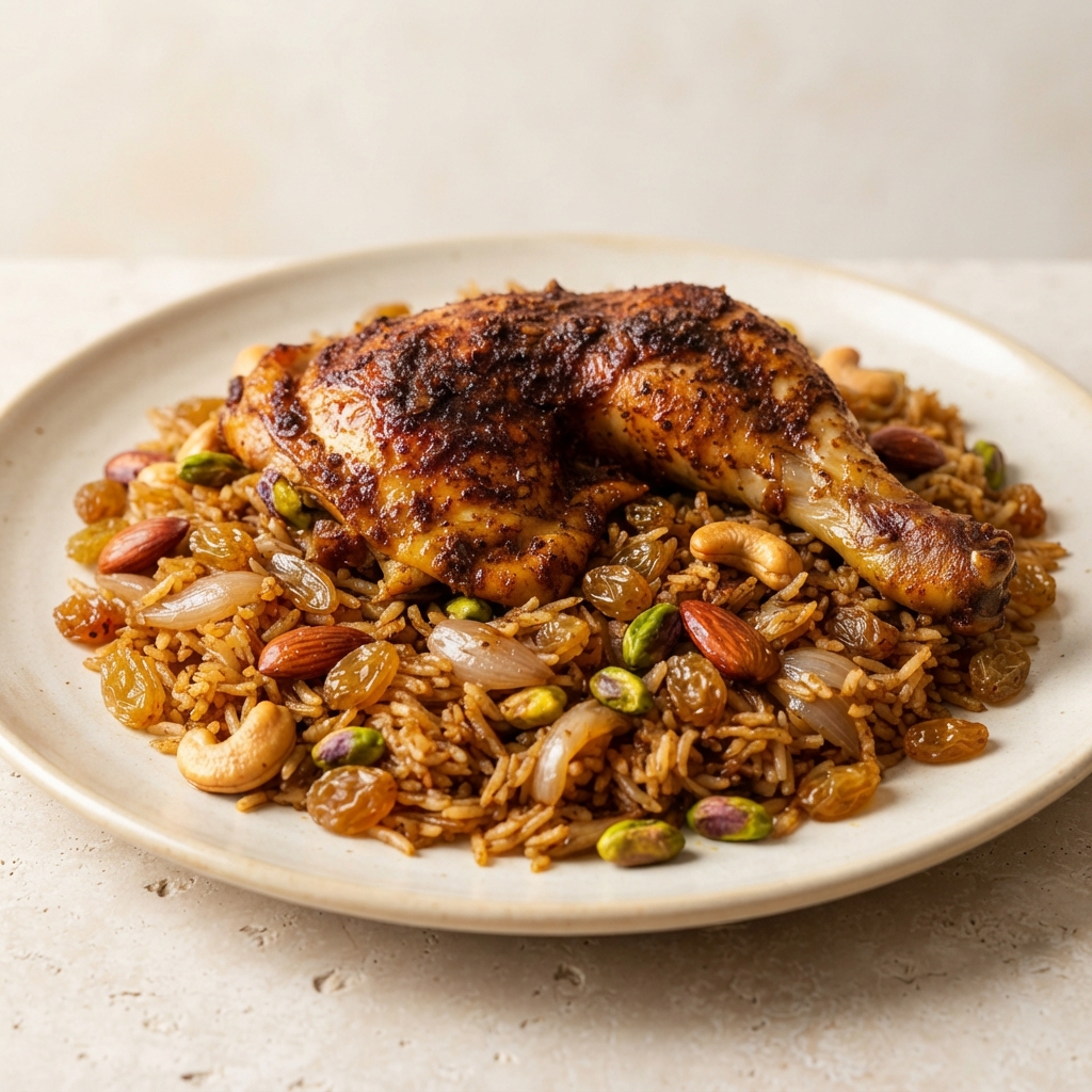 Spiced Baharat Chicken with Basmati Rice