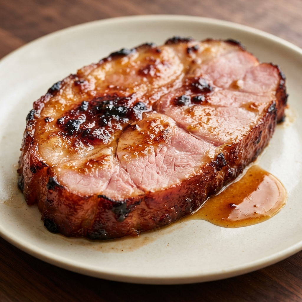 Slow-Cooked Honey-Glazed Ham