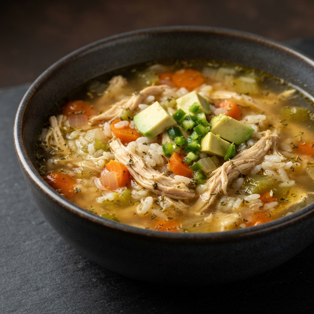 Chicken and Rice Soup, Mexican-Style (Sopa de Pollo y Arroz)