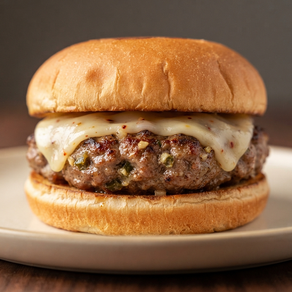 Jalapeno-Garlic-Onion Cheeseburgers