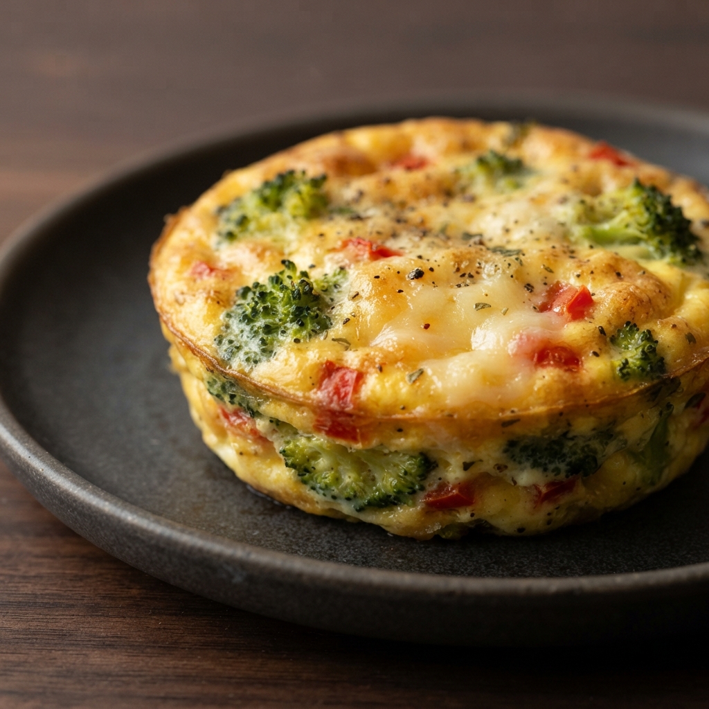 Mini Crustless Quiches with Cottage Cheese