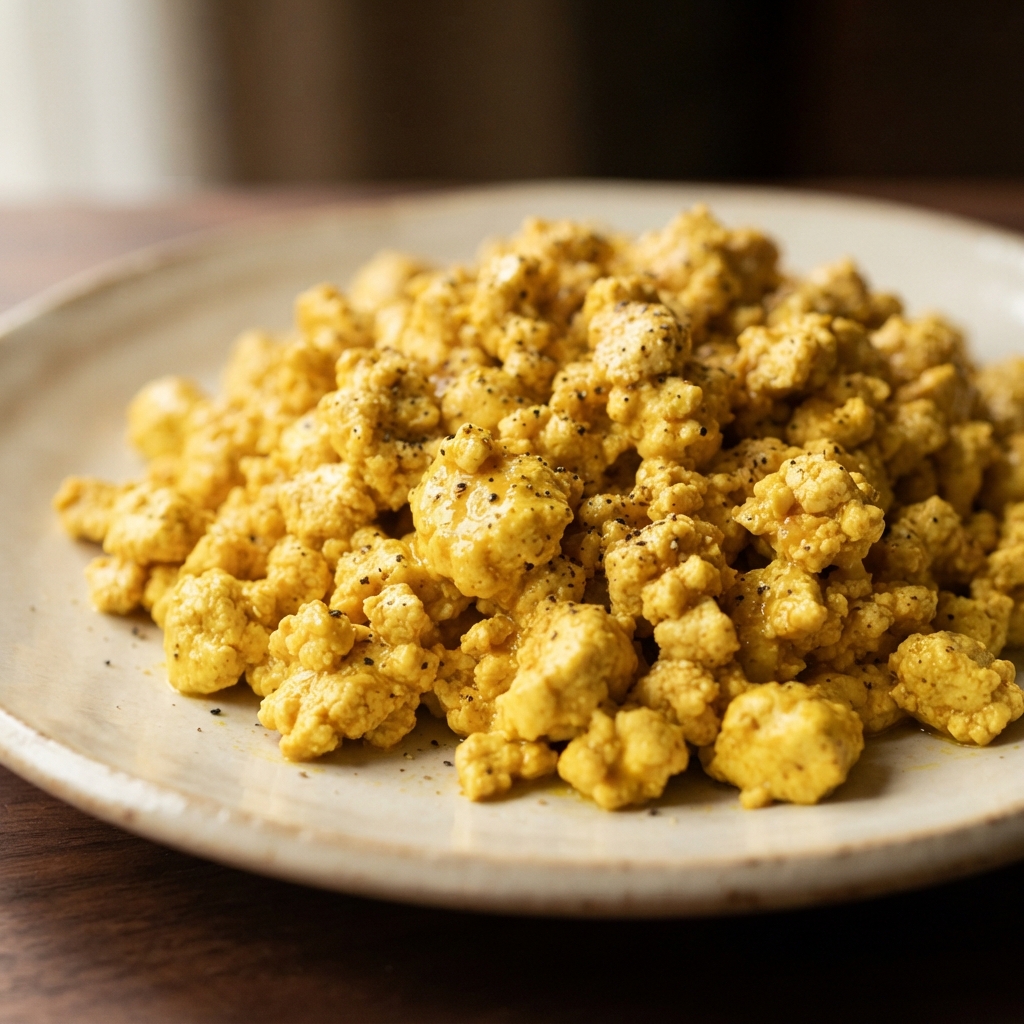 Plant-Based Tofu Scramble "Eggs"