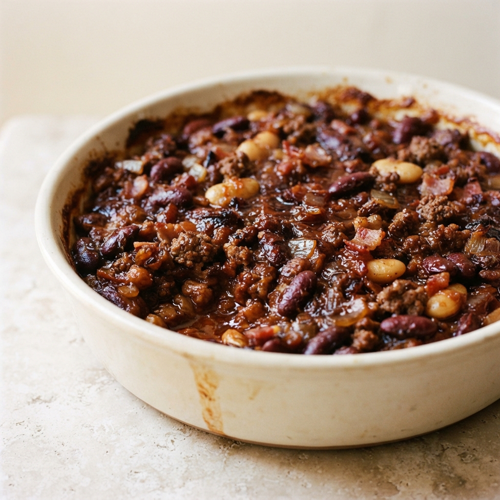 Kansas-Style Three-Bean Bake