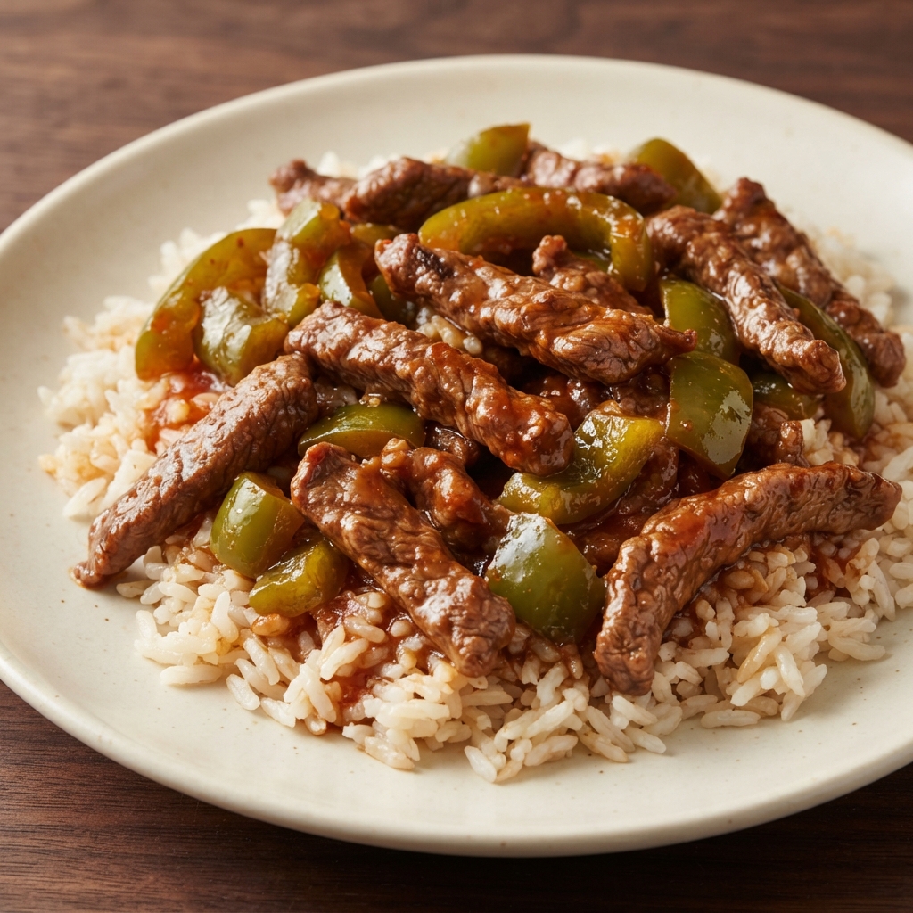 Chinese Pepper Round Steak