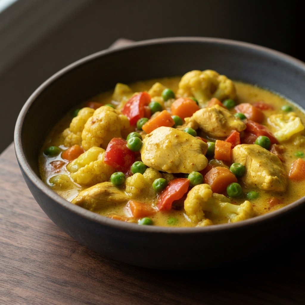 Creamy Chicken and Cauliflower Korma