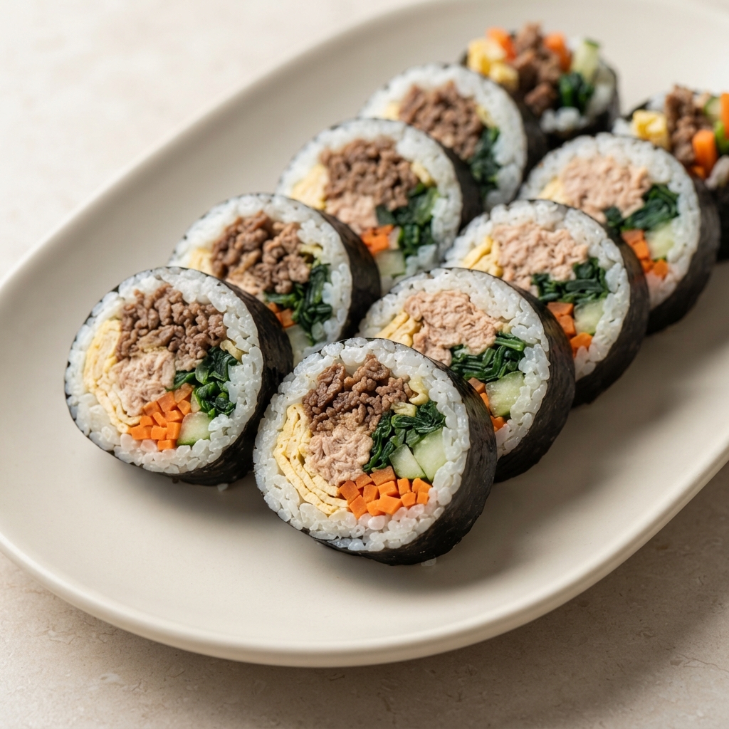 Korean-Style Gimbap Rolls
