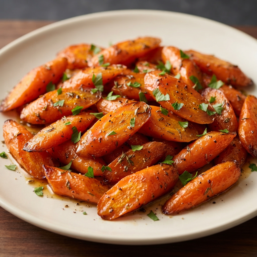 Roasted Carrots with Honey-Balsamic Glaze