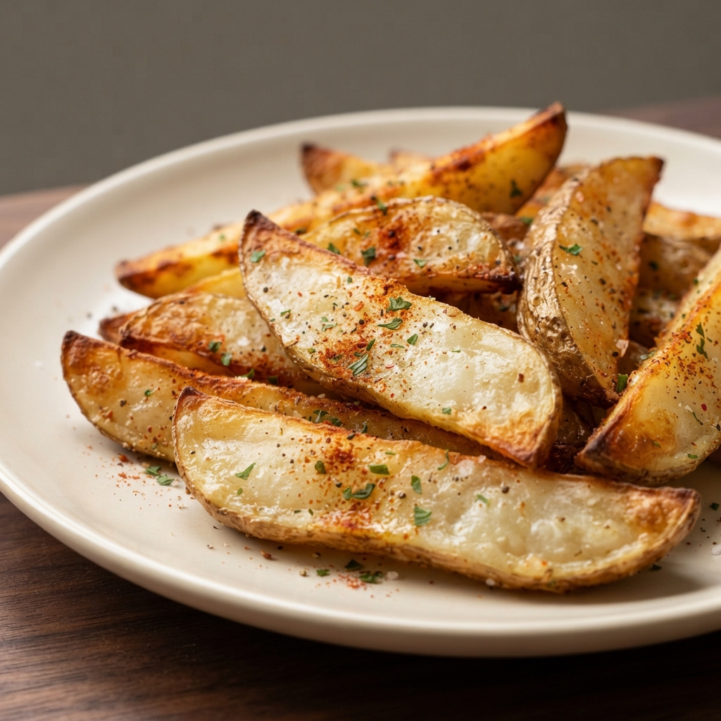 Crispy Air-Fried Potato Wedges