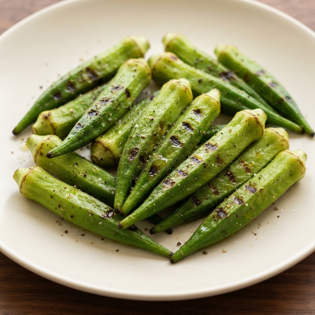 Char-Kissed Grilled Okra