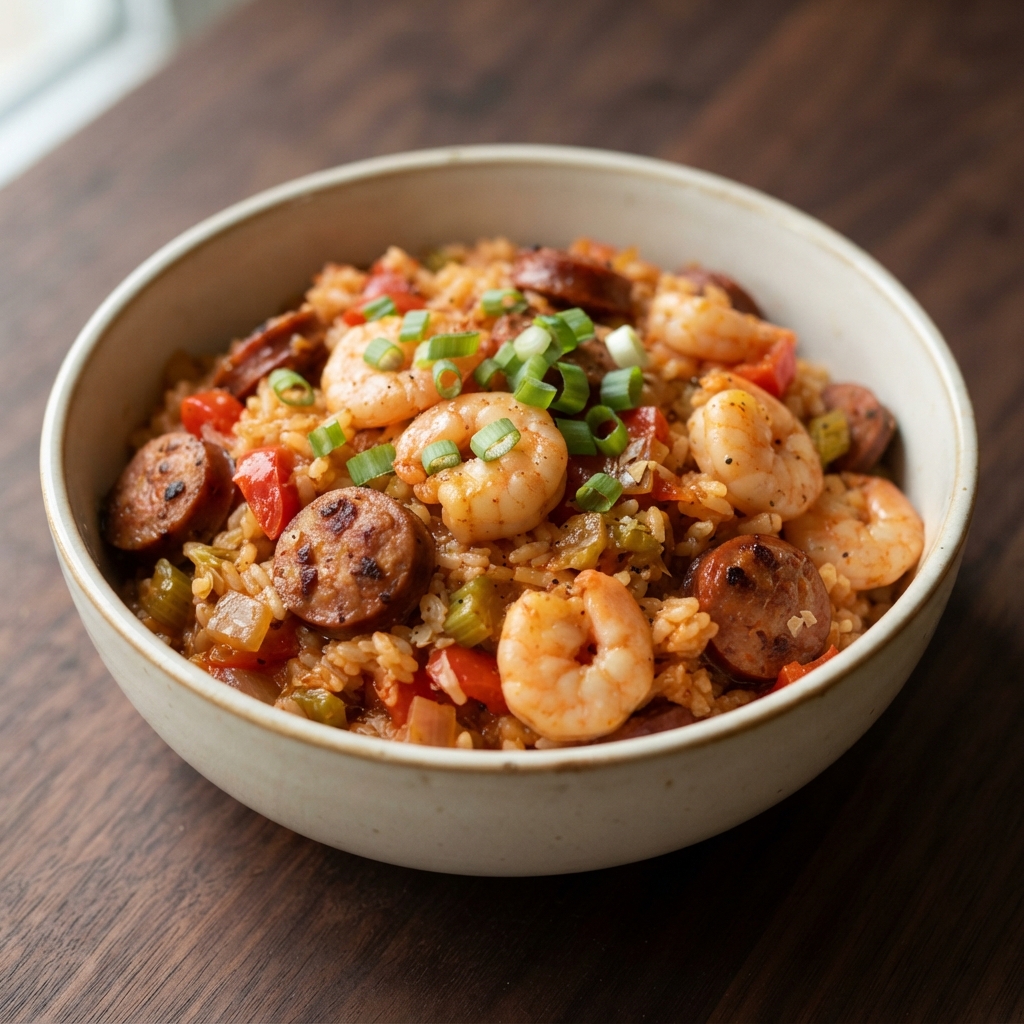 Jambalaya with Shrimp and Smoked Sausage