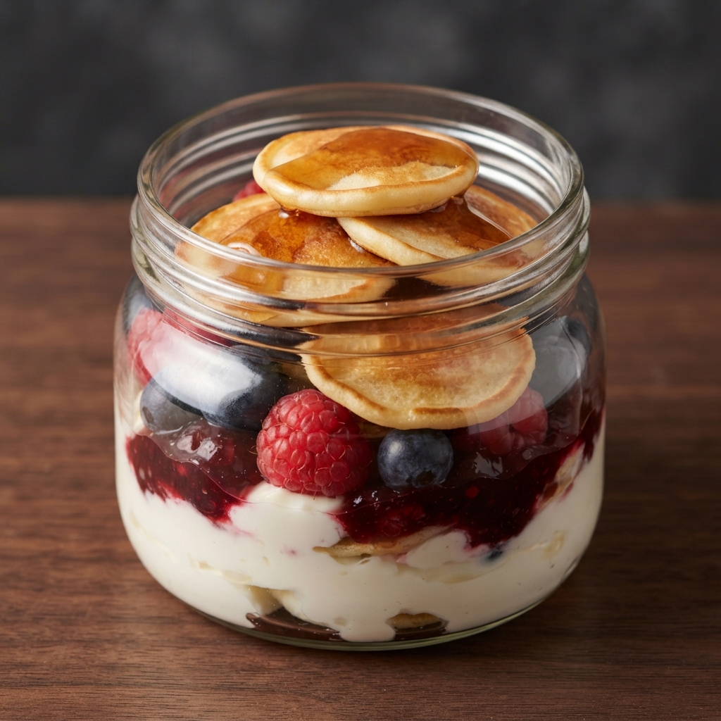 Mini Pancake Yogurt Parfait