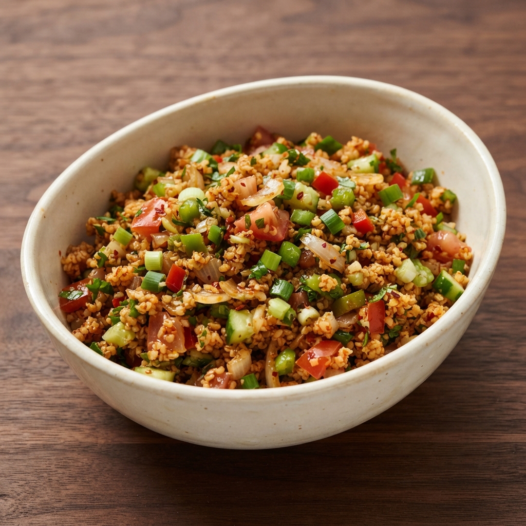 Turkish Bulgur Veggie Salad (Kisir)